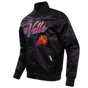 Phoenix Suns 2024 City Edition Satin Full-Snap Jacket