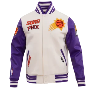 Phoenix Suns Retro Classic Rib Wool Varsity Jacket