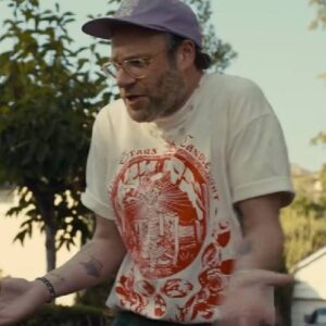 Platonic Seth Rogen White Graphic T-shirt