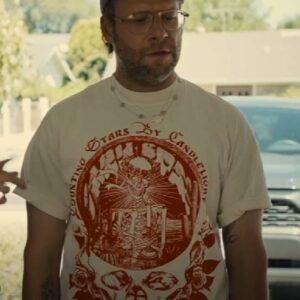 Platonic Seth Rogen White Graphic T-shirt