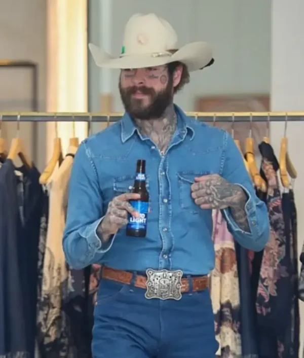 Post Malone Los Angeles Denim Shirt - Image 2