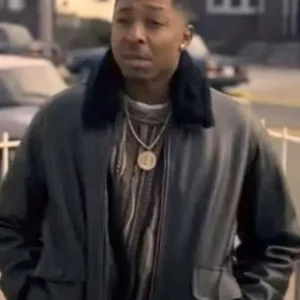 Power Book III Malcolm M. Mays Leather Bomber Jacket