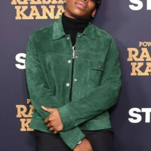 Mekai Curtis Power Book III Raising Kanan S03 Green Jacket