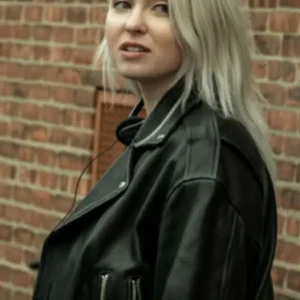 Nicole Bingham Power Book III Raising Kanan Black Leather Jacket