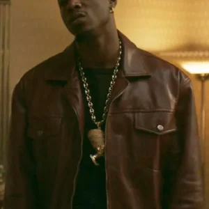 Unique Power Book III Raising Kanan S03 Brown Leather Jacket