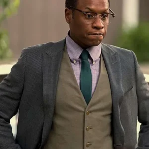 Malcolm Goodwin Reacher Grey Blazer