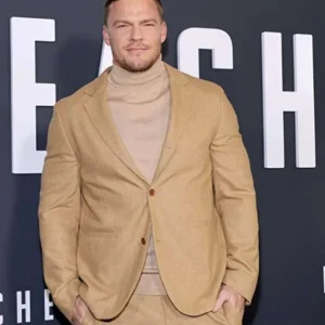 Alan Ritchson Reacher Movie Event Brown Suit