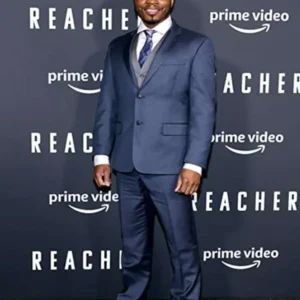 Malcolm Goodwin Reacher 2022 Blue Suit