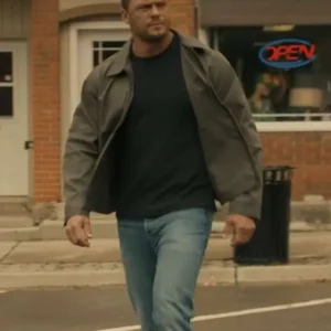 Reacher S02 Jack Reacher Grey Cotton Jacket