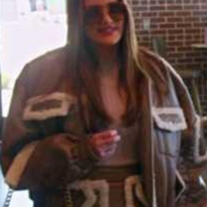 Real Housewives Of SLC Meredith Marks Sherpa Bomber Jacket