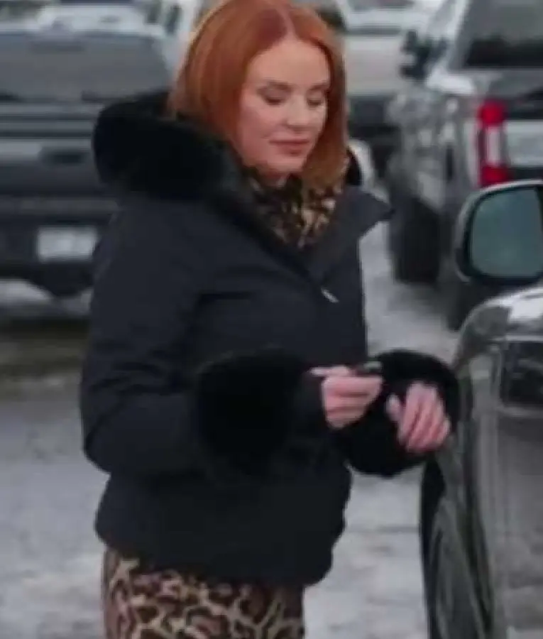 Real Housewives of Salt Lake City Season 6 Whitney Rose ski jacket with stylish winter design and insulated fit.