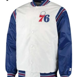 Renegade Philadelphia 76ers Full-Snap Satin Jacket