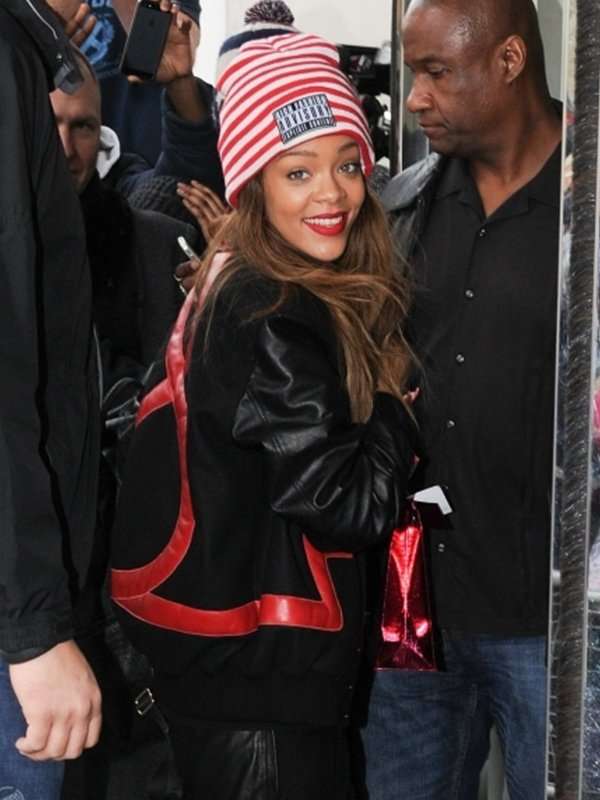 Rihanna Heart Love Varsity Jacket - Image 5