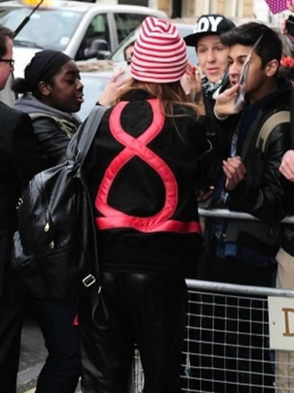 Rihanna Heart Love Varsity Jacket - Image 2