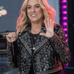 Sheryl Crow NBC Today 2025 Black Floral Jacket