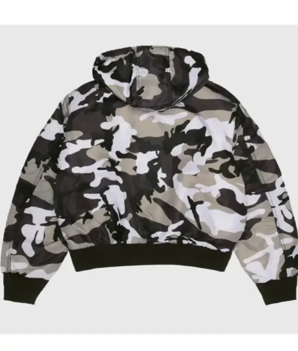 Snow Camo Flight Bomber Jacket - Image 2