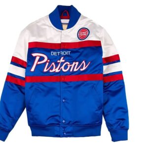 Special Script Detroit Pistons Satin Jacket