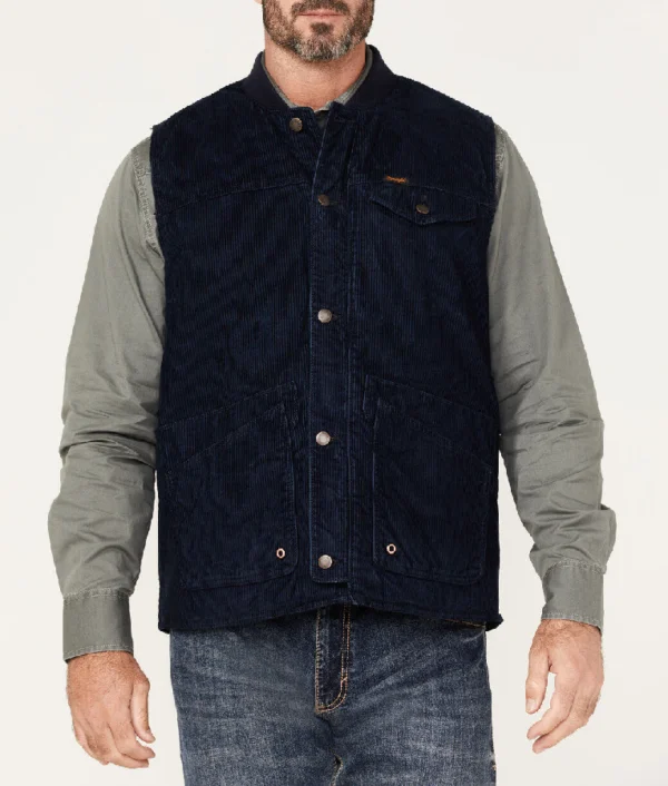 Heartland S19 Nathan Pryce Dark Wash Denim Vest - Image 2