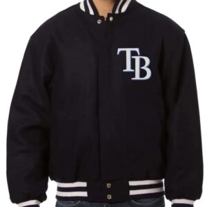 Tampa Bay Rays Black Wool Jacket