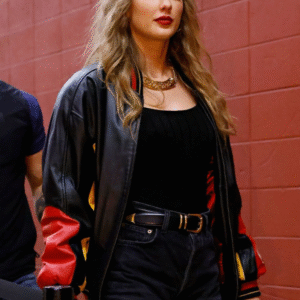 Taylor Swift Chiefs Leather Bomber Jacket