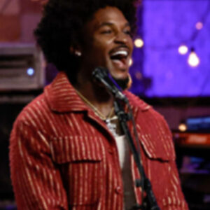 The Voice S28 Kenny Iko Red Stiped Jacket