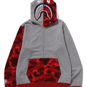 Color Camo Shark Full Zip Hoodie