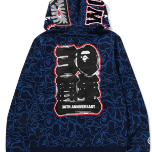 Bape 30th Anniversary Line Camo Shark Full Zip Hoodie