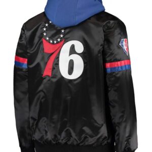 Varsity Philadelphia 76ers Full-Snap Hoodie Jacket