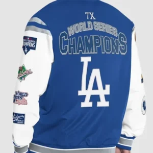 World Series Dodgers G-III Royal Recruit Commemorative Varsity Jacket