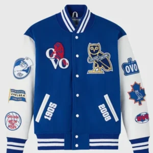Chelsea FC Varsity Blue And White Jacket