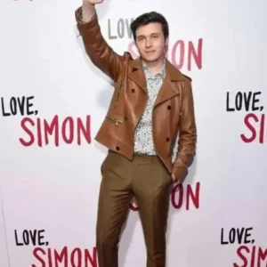 Nick Robinson Love Simon Leather Biker Jacket
