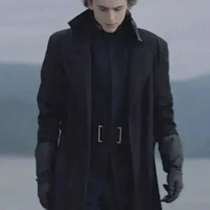 Paul Atreides Signature Black Wool Trench