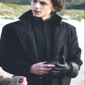 Paul Atreides Signature Black Wool Trench