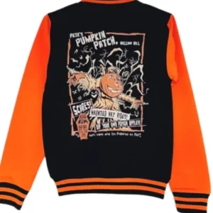 Pete’s Pumpkin Patch Black And Orange Varsity Jacket