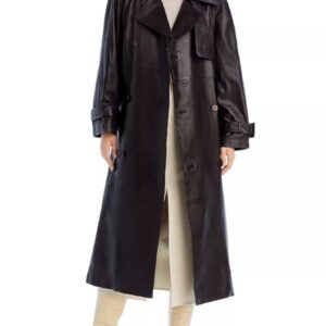 Only Murders in the Building Selena Gomez Leather Trench Coat