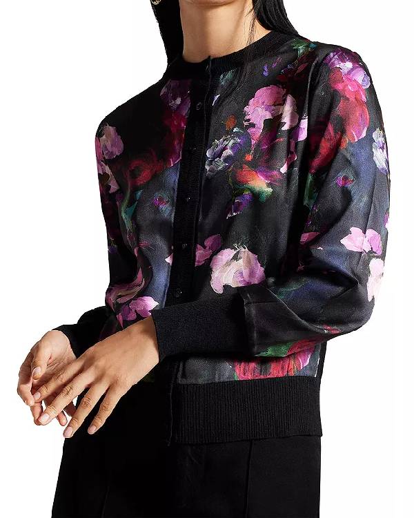 General Hospital Amanda Setton Floral Cardigan